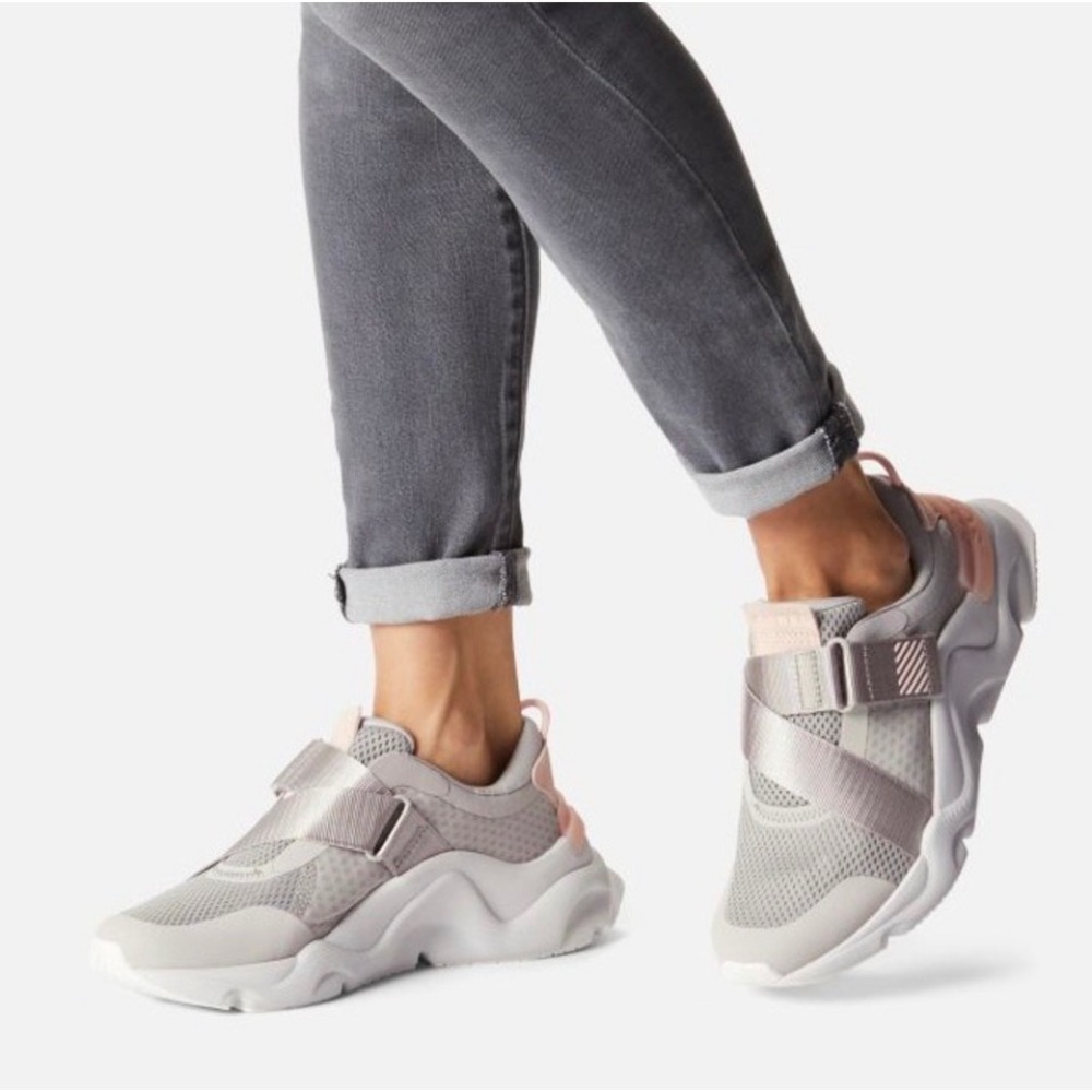 Sorel Kinetic Rnegd Strap Sneakers Breathable Mesh Grey Womens 8 Shoes‎